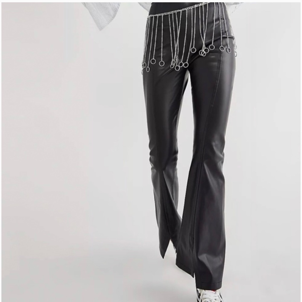 free people Real Deal Vegan Leather Pants .